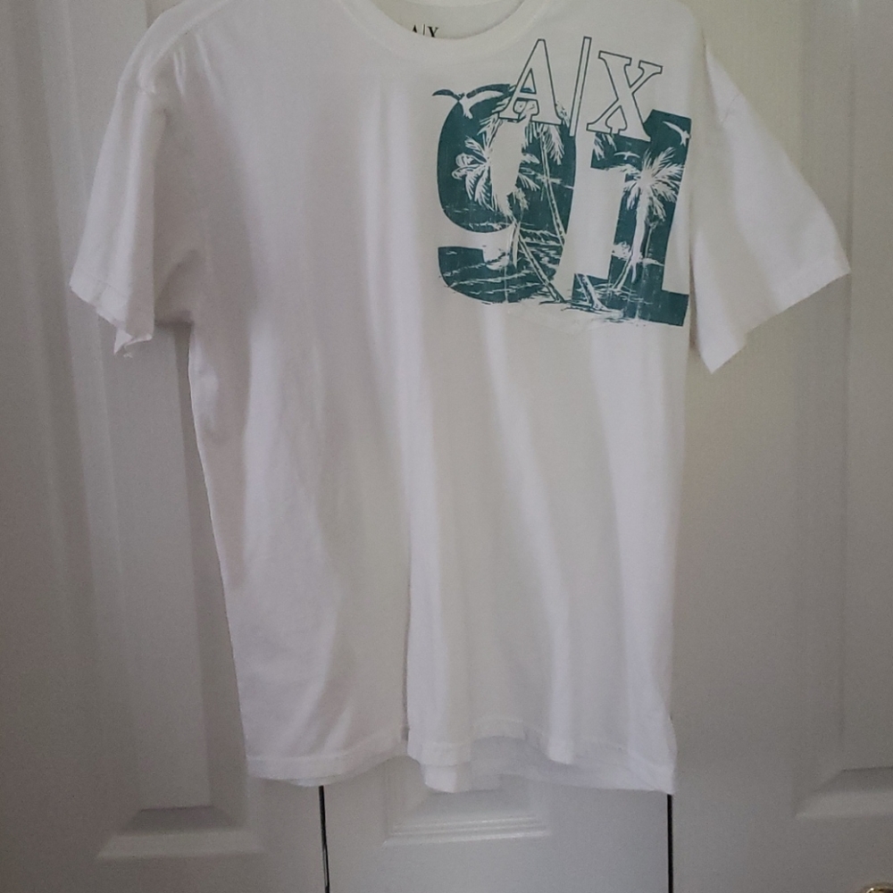 White Armani Exchange Tshirt